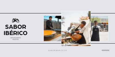 Banner móvil Sabor Ibérico – productos gourmet y catering en torneos de golf con myGolf